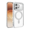 Huawei Honor 600 Joke Simli Magneticsafe Kılıf - Gümüş