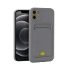 İphone 11 Kılıf Kelvin Kartvizitli Silikon - Gri