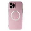 İphone 12 Pro Kılıf Jack Magneticsafe Lens Silikon - Rose Gold