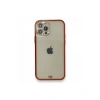 İphone 12 Pro Kılıf Liva Taşlı Silikon - Kırmızı