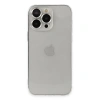 İphone 13 Pro Max Kılıf Luko Lens Silikon - Gümüş