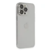 İphone 13 Pro Max Kılıf Luko Lens Silikon - Gümüş
