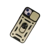 İphone 14 Kılıf Pars Lens Yüzüklü Silikon - Gold