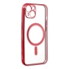 İphone 14 Plus Kılıf Magneticsafe Lazer Silikon - Kırmızı