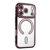 İphone 18 Pro Joke Simli Magneticsafe Kılıf - Bordo