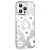 Joko  İphone 15 Pro Max Floral Magsafe Kapak - Beyaz
