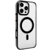 Joko  İphone 16 Pro Max Gleam Pc Sert Magsafe Kılıf - Şeffaf-siyah