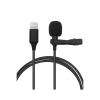 Lightning 2 Metre Double Mikrofon - Siyah
