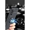 Newface Xiaomi Poco F3 Kılıf Range Yüzüklü Silikon - Mavi