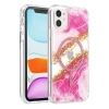 Onegif  İphone 11 Lotus Simli Magsafe Kapak - Pembe