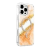 Onegif  İphone 16 Pro Max Lotus Simli Magsafe Kapak - Turuncu