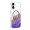 Onegif  İphone 17 Lotus Simli Magsafe Kapak - Mor