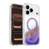 Onegif  İphone 17 Pro Max Lotus Simli Magsafe Kapak - Mor