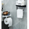 Raflı Yapışkanlı Tuvalet Kağıdı Askılığı Bx40