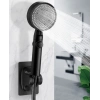 Yapışkanlı Duş Başlığı Tutucu Ayarlı Siyah Bx40