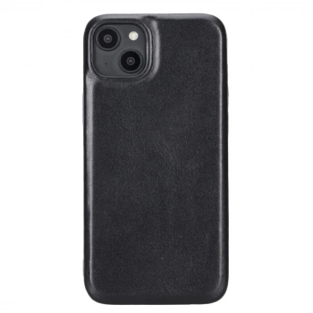 Apple İphone 15 Plus Uyumlu Deri Arka Kapak Rock Rst1