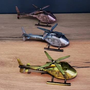 Dekoratif Metal Helikopter