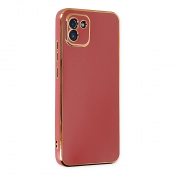 Galaxy A03 Kılıf Volet Silikon - Kırmızı