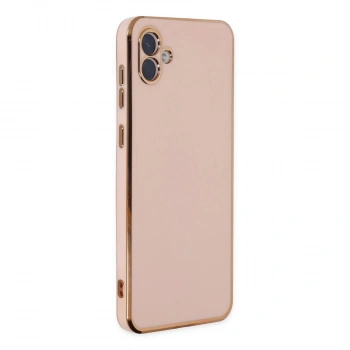 Galaxy A04 Kılıf Volet Silikon - Pembe