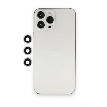 İphone 12 Pro Shine Kamera Lens - Gümüş