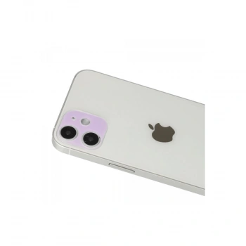 İphone 12 Rainbow Kamera Lens Koruma Cam - Mor