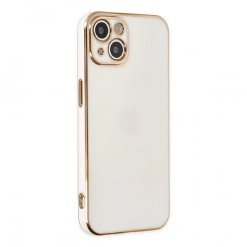 İphone 14 Kılıf Volet Silikon - Beyaz