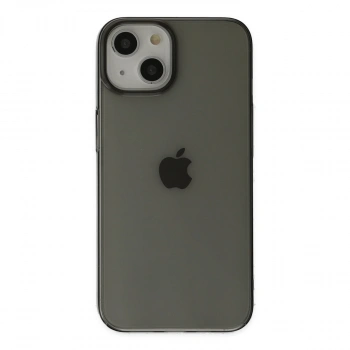 İphone 14 Plus Kılıf Pc Sert Şeffaf Kapak - Siyah