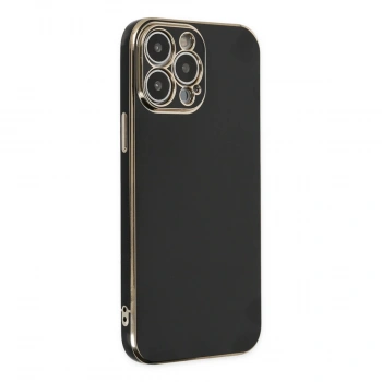 İphone 14 Pro Max Kılıf Volet Silikon - Siyah