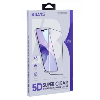 İphone 15 Pro Max Bilvis 5d Super Clear Diamond Cam Ekran Koruyucu