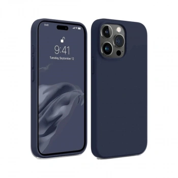 İphone 15 Pro Max Kılıf First Silikon - Lacivert