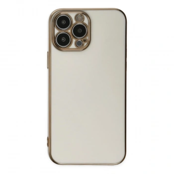 İphone 15 Pro Max Kılıf Volet Silikon - Beyaz