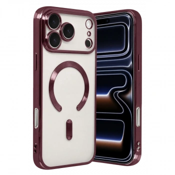 İphone 18 Pro Kross Magneticsafe Kapak - Bordo