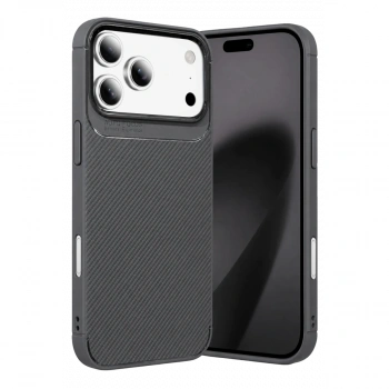 İphone 18 Pro Max Auto Focus Karbon Kapak - Gri