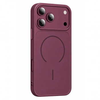 İphone 18 Pro Max Azus Magsafe Kapak - Bordo