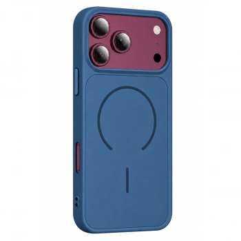 İphone 18 Pro Max Azus Magsafe Kapak - Mavi