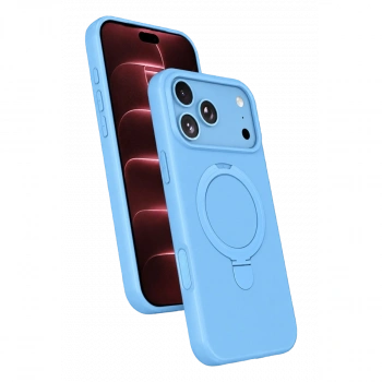 İphone 18 Pro Max Regal Magsafe Standlı Kapak - Sierra Blue
