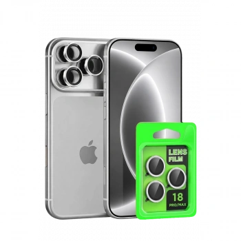 İphone 18 Pro Raze Metal Kamera Lens - Gümüş