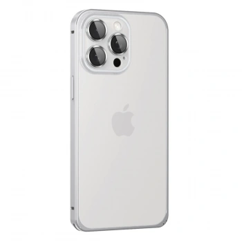 Joko Apple İphone 15 Pro Max Metal Bumper Mat Kapak - Gümüş