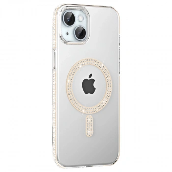 Joko  İphone 14 Move Taşlı Magsafe Kapak - Pembe