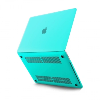 Newface Apple Macbook Pro 13 2021 Macbook Buzlu Kapak - Yeşil