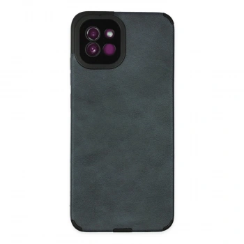 Newface Samsung Galaxy A03 Kılıf Loop Deri Silikon - Lacivert