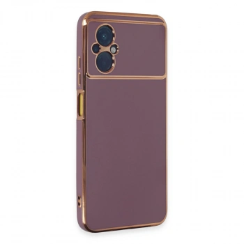 Newface Xiaomi Poco M5 Kılıf Volet Silikon - Mor
