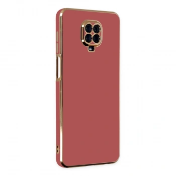 Newface Xiaomi Redmi Note 9 Pro Kılıf Volet Silikon - Kırmızı