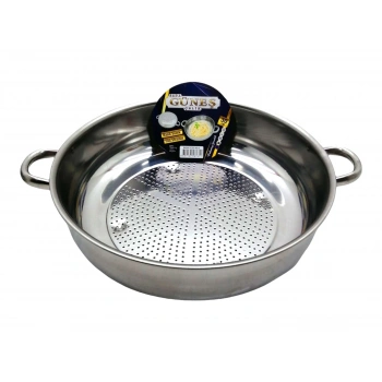 No-3 - 30cm Basık Süzek Metal Süzgeç Bx40