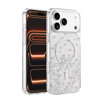 Onegif  İphone 17 Pro Max Misk Simli Magsafe Kapak - Desen 1