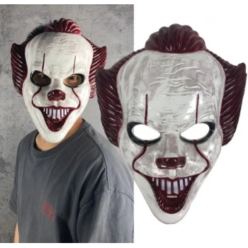 Plastik Joker Maskesi Killer Palyaço Maskesi Bx40