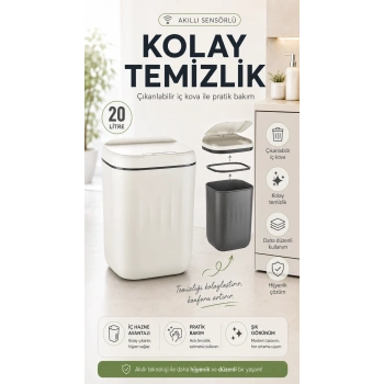 Sensörlü Çöp Kovası