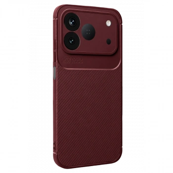 Tecno Spark 50 4g Auto Focus Karbon Kapak - Bordo