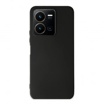 Vivo Y35 Kılıf First Silikon - Siyah