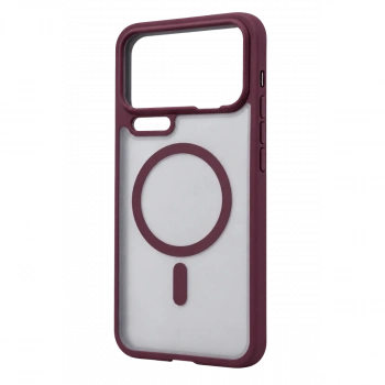 Xiaomi Mi 17 Pro Max Loji Magsafe Kapak - Bordo